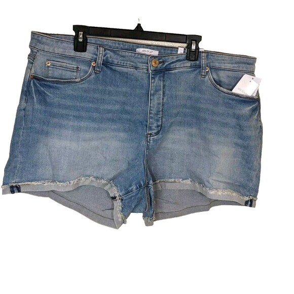 STS Blue Jean Shorts Blue Molly High Rise Cuffed Color Culbertson Size 36/22 - Picture 2 of 13